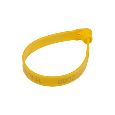 Cambridge Security Seals GEC 153; Plastic Truck Seal, 7-1/2"L, 60 Lb. Break Strength, Yellow, 100/Pack PTS13533
